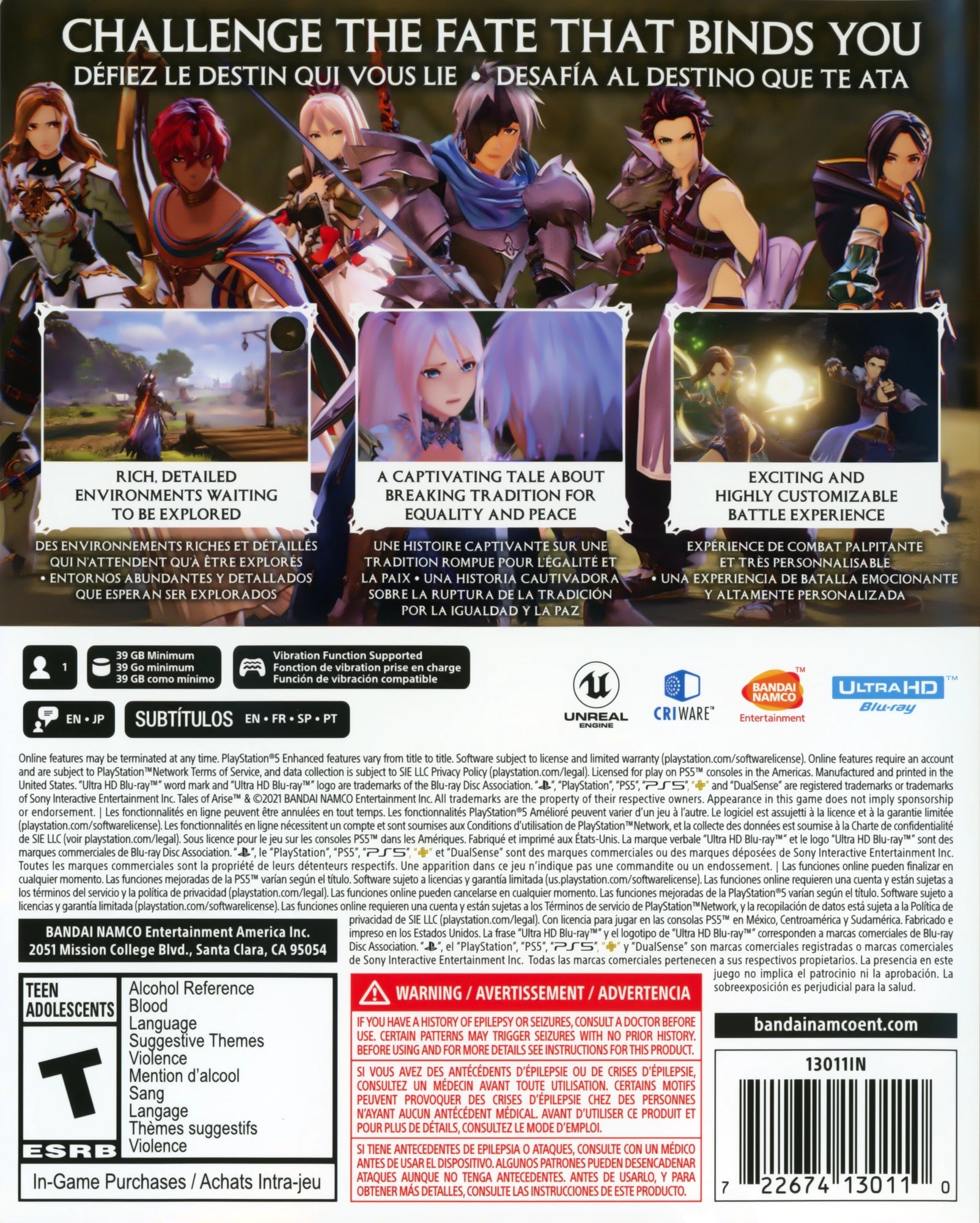 Tales of Arise PS5 - Video Game - Used - CaveGamers - Image 2