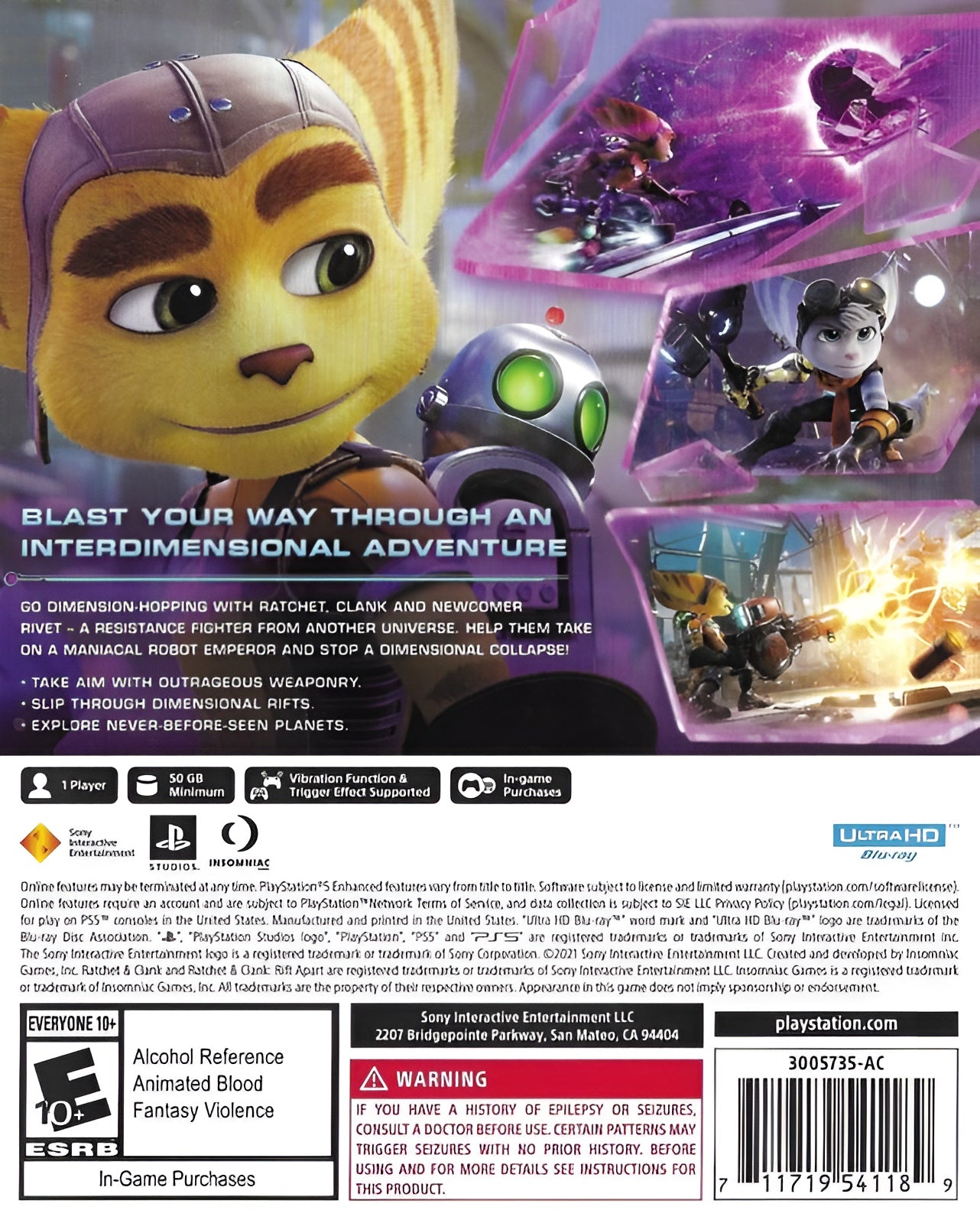 Ratchet & Clank: Rift Apart PS5 - Video Game - Used - CaveGamers - Image 2