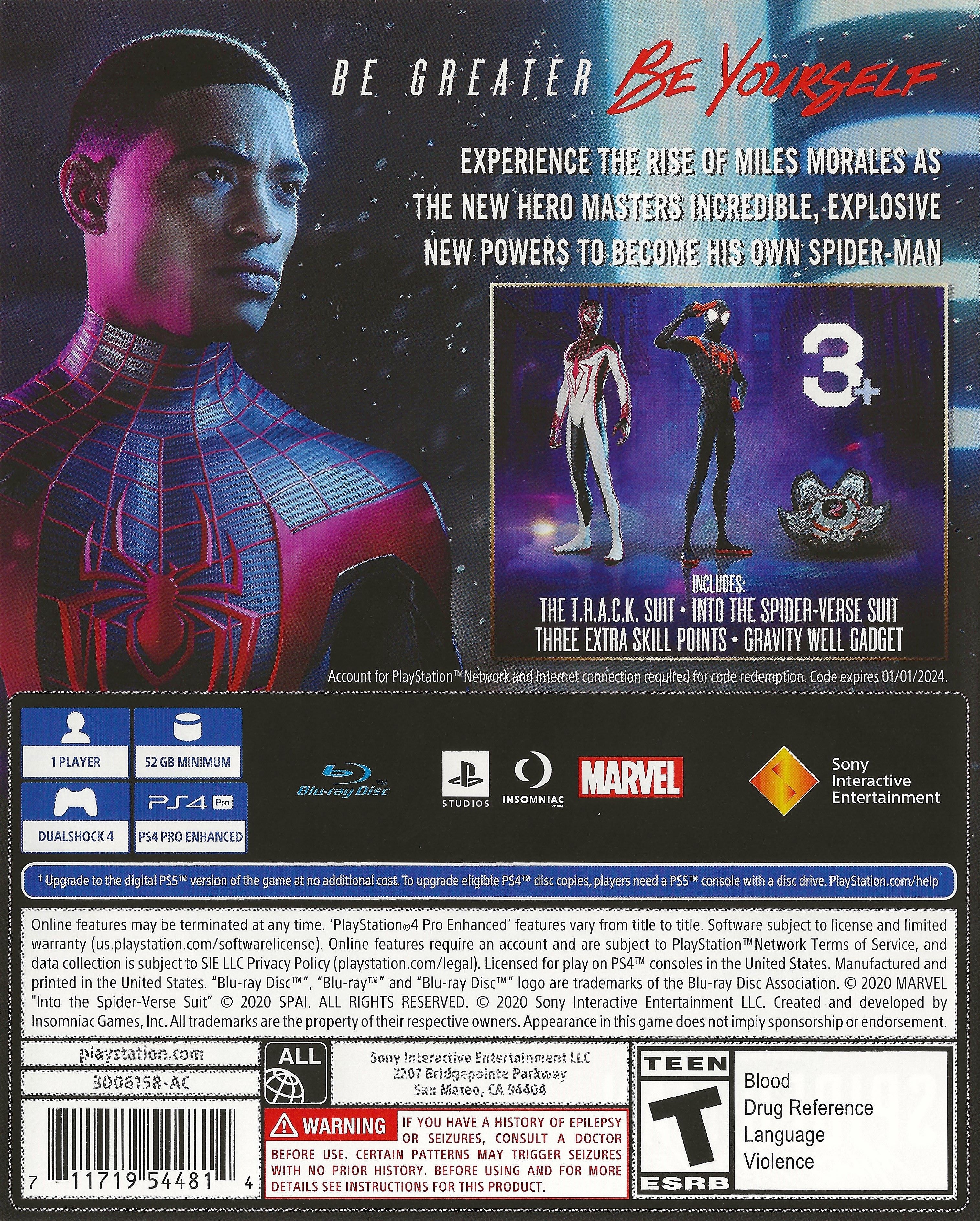 Marvel Spider-Man: Miles Morales PS4 - Video Game - Used - CaveGamers - Image 2