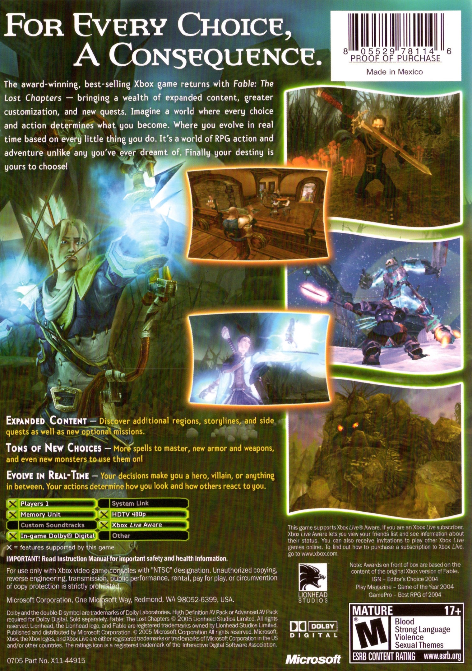 Fable: The Lost Chapters Xbox - Video Game - Used - CaveGamers - Image 2