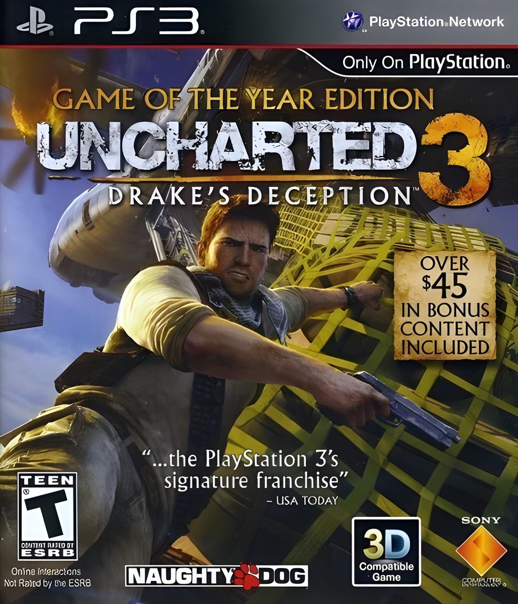 Uncharted 3: Drakes Deception [Game of the Year] PS3 - Video Game - Used - CaveGamers