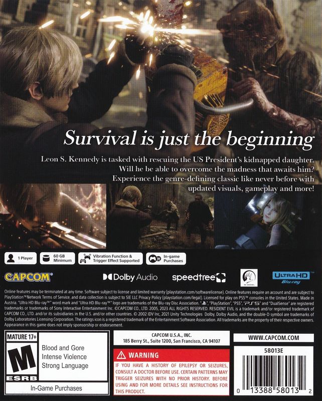 Resident Evil 4 PS5 - Video Game - Used - CaveGamers - Image 2