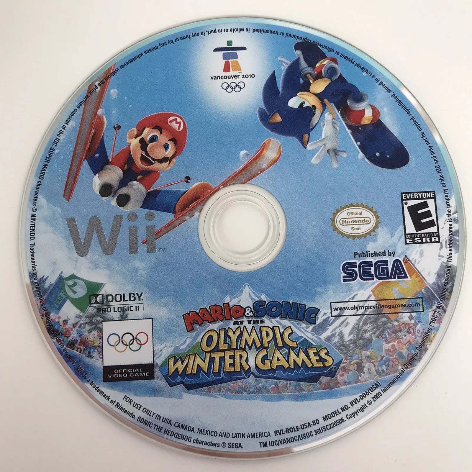 Mario and Sonic at the Olympic Winter Games Vancouver 2010 Wii - Video Game - Used - CaveGamers - Image 3
