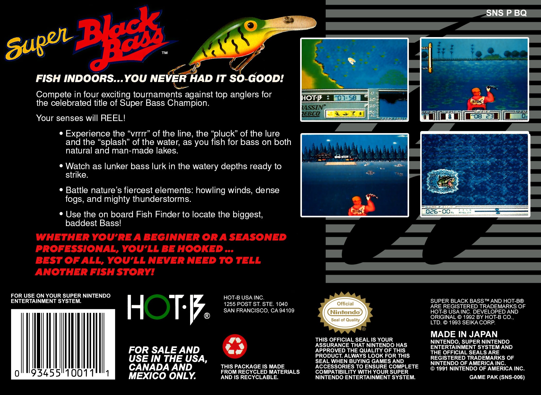 Super Black Bass SNES - Video Game - Used - CaveGamers - Image 2