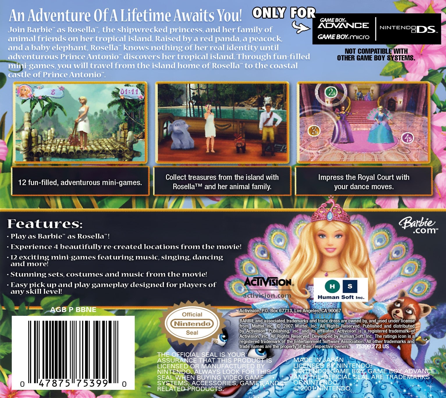 Barbie As The Island Princess Game Boy Advance - Video Game - Used - CaveGamers - Image 2