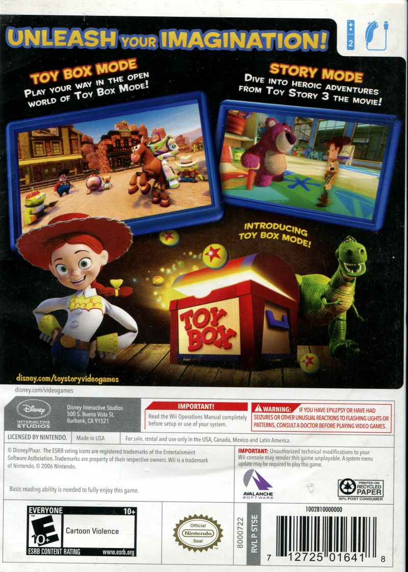 Toy Story 3 Wii - Video Game - Used - CaveGamers - Image 2