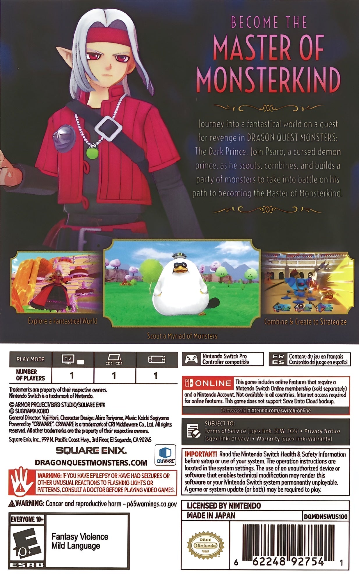 Dragon Quest Monsters: The Dark Prince Switch - Video Game - Used - CaveGamers - Image 2