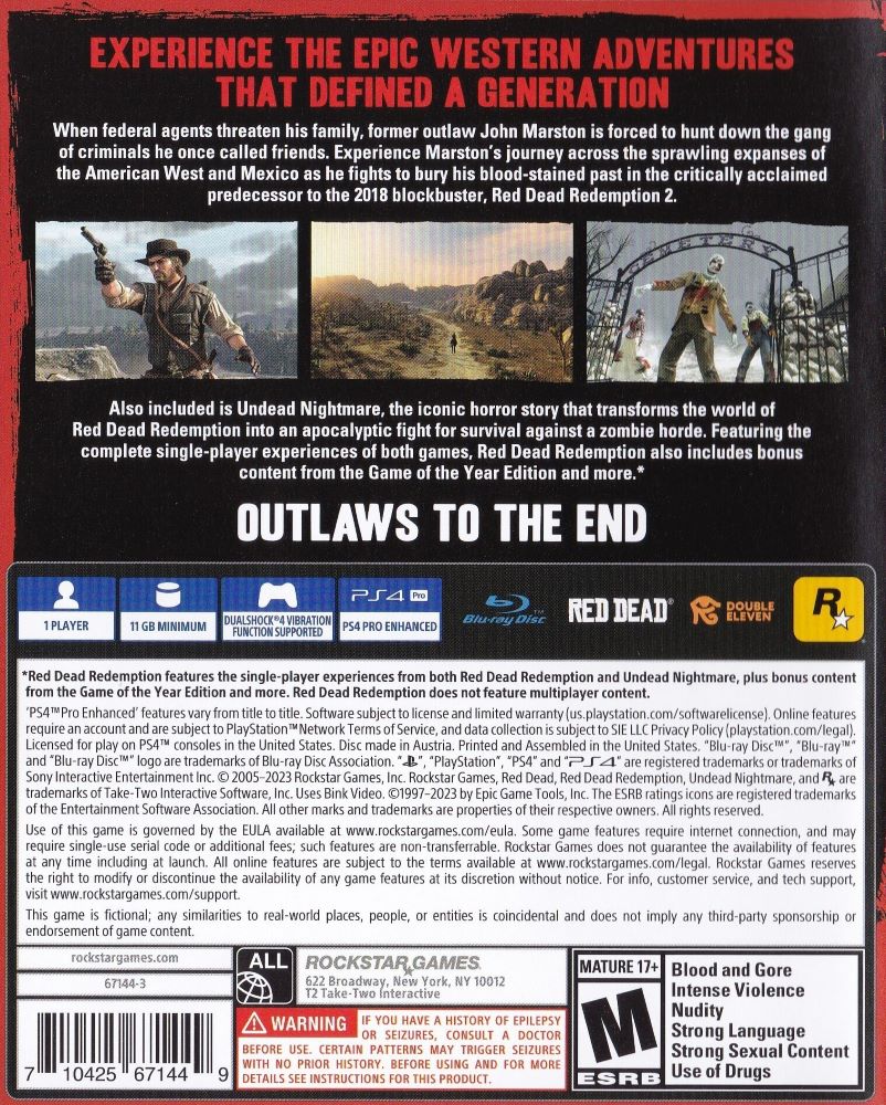 Red Dead Redemption PS4 - Video Game - Used - CaveGamers - Image 2