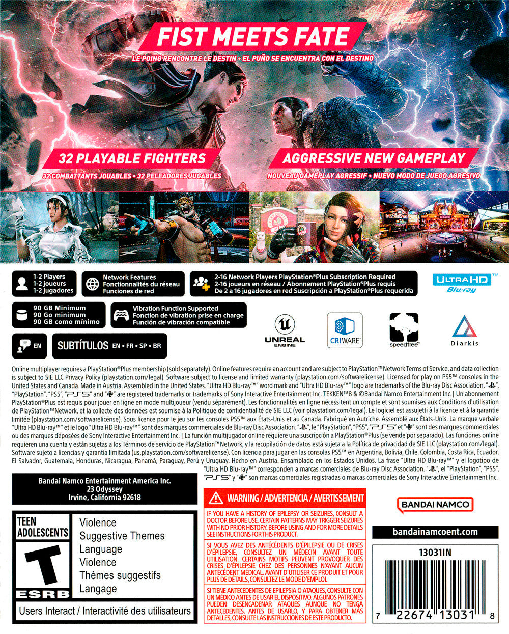 Tekken 8 PS5 - Video Game - Used - CaveGamers - Image 2