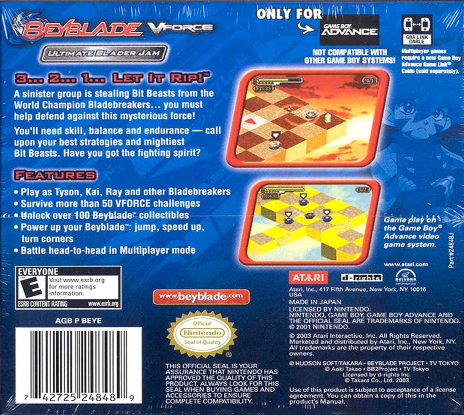 Beyblade V Force: Ultimate Blader Jam Game Boy Advance - Video Game - Used - CaveGamers - Image 2