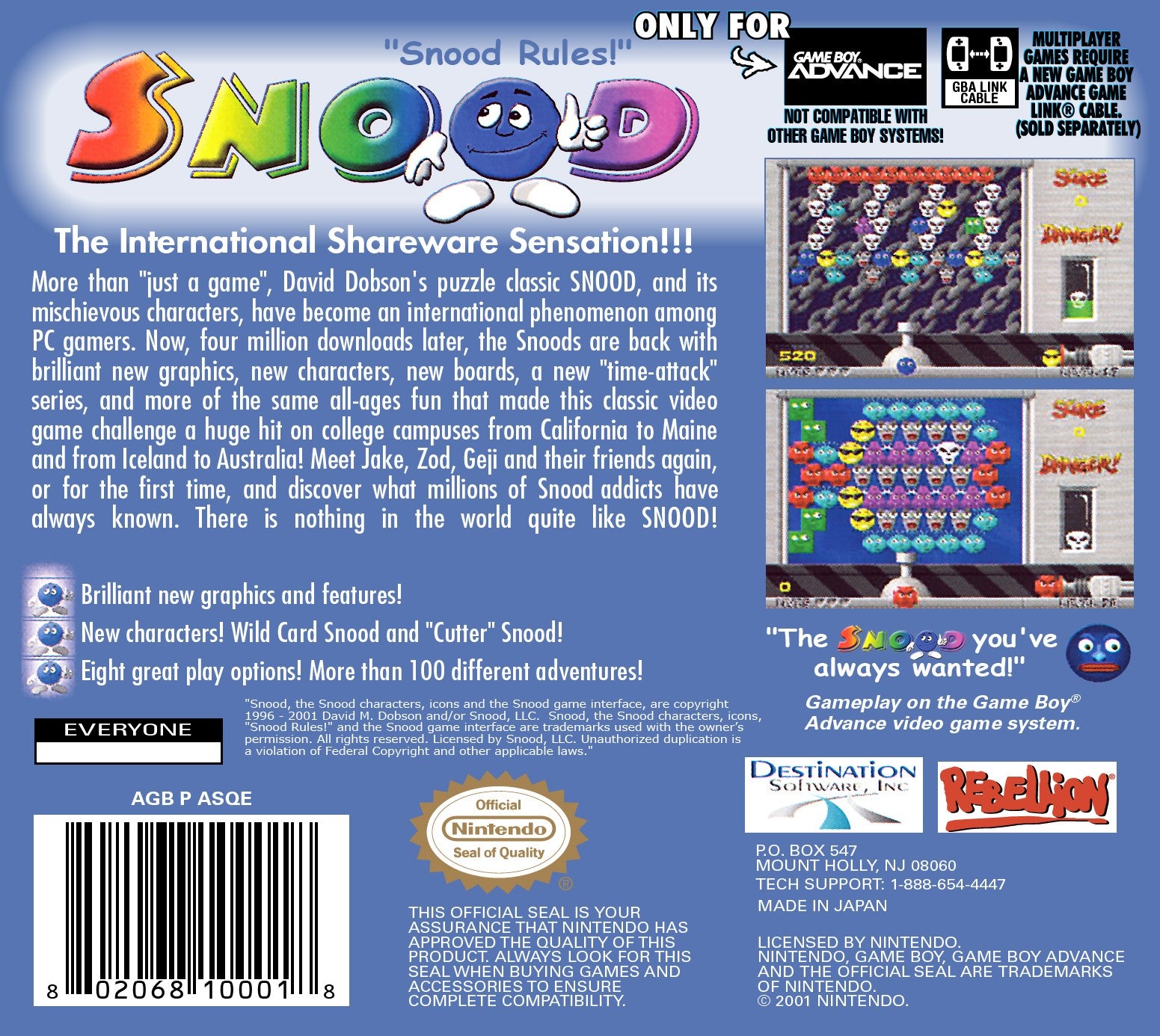 Snood Game Boy Advance - Video Game - Used - CaveGamers - Image 2