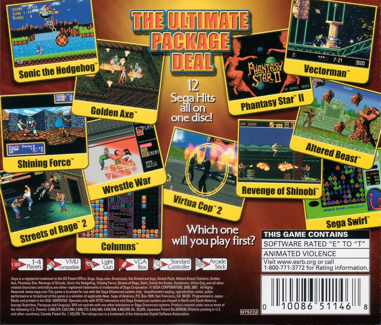 Sega Smash Pack Volume 1