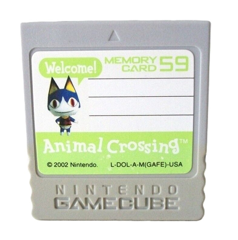 GameCube Memory Card 59 Animal Crossing - Gray [DOL-008]