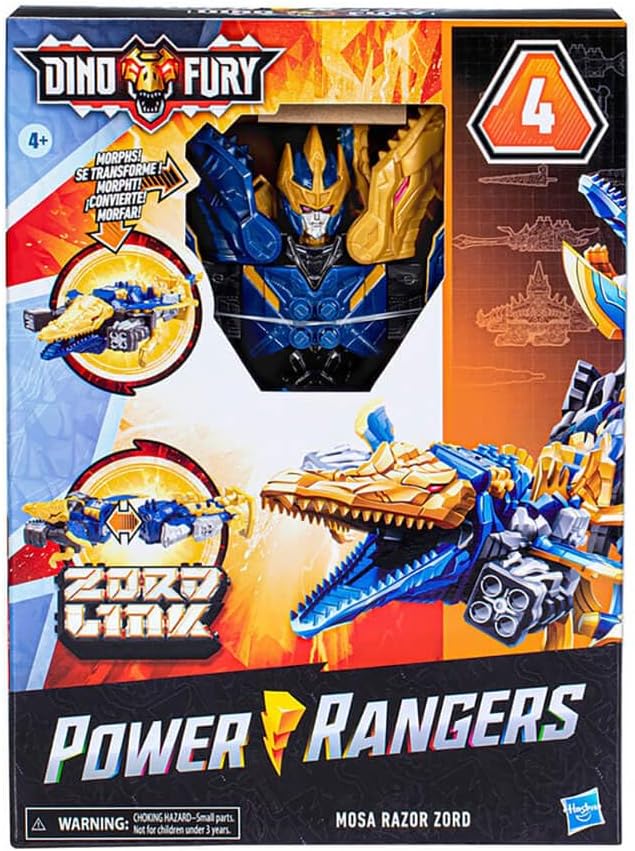 Power Rangers Dino Fury Mosa Razor Zord Combining Zord Action Figures - Toys - New - CaveGamers - Image 3
