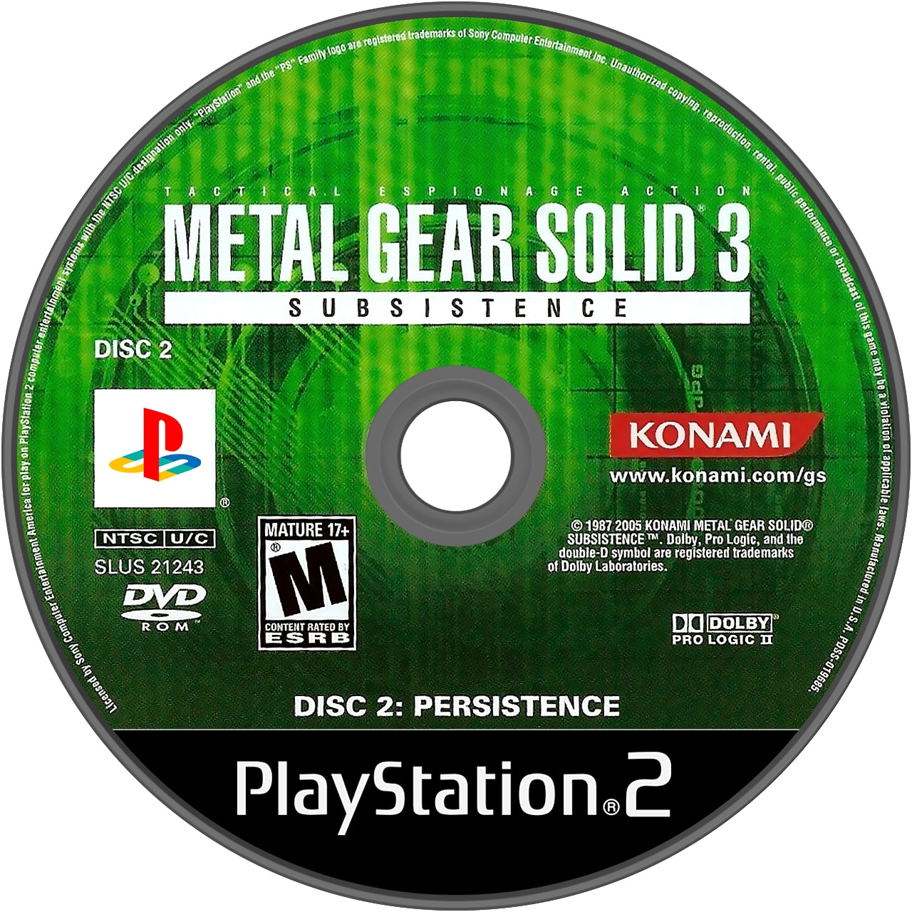 Metal Gear Solid 3: Subsistence [2 Discs] PS2 - Video Game - Used - CaveGamers - Image 4