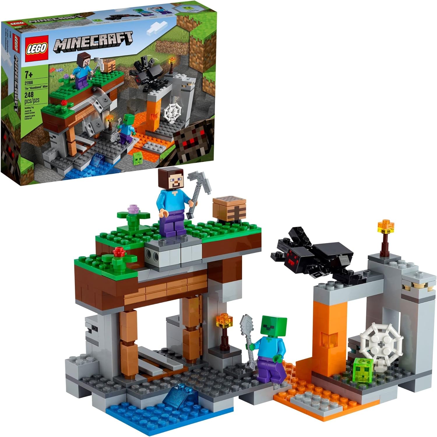 LEGO Minecraft The Abandoned Mine Building Toy Set 21166