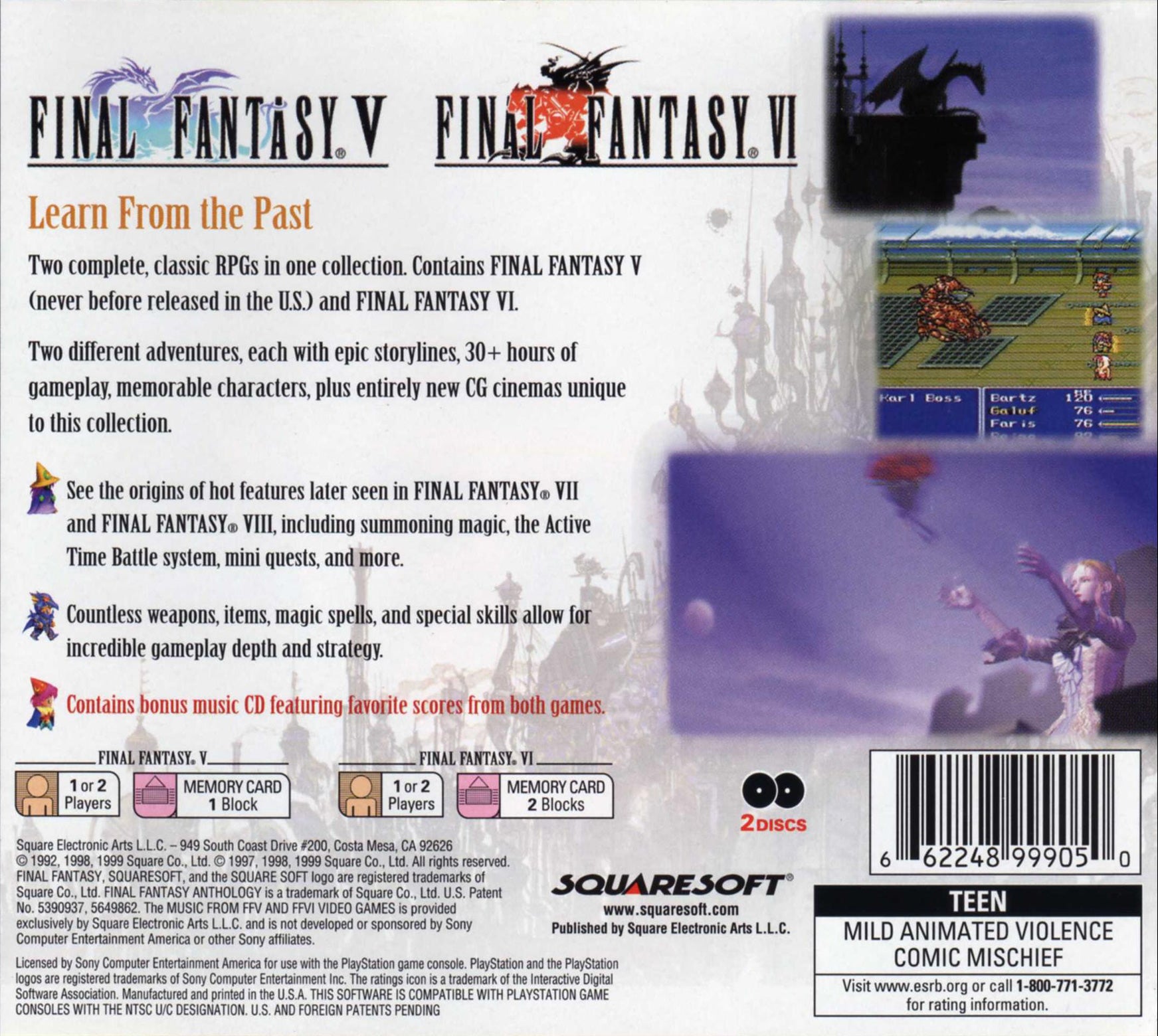 Final Fantasy Anthology [2 Discs]