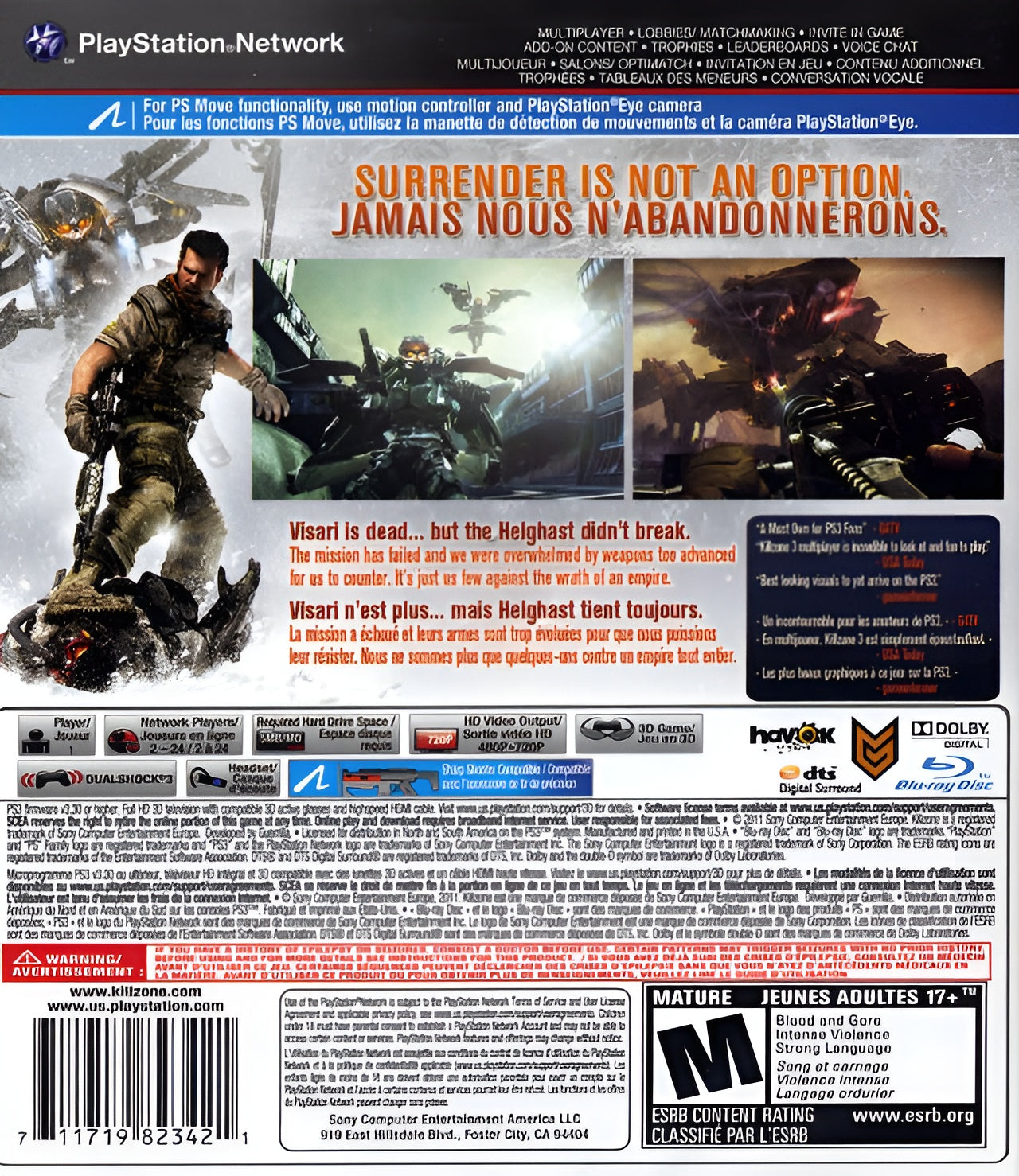 Killzone 3 PS3 - Video Game - Used - CaveGamers - Image 2