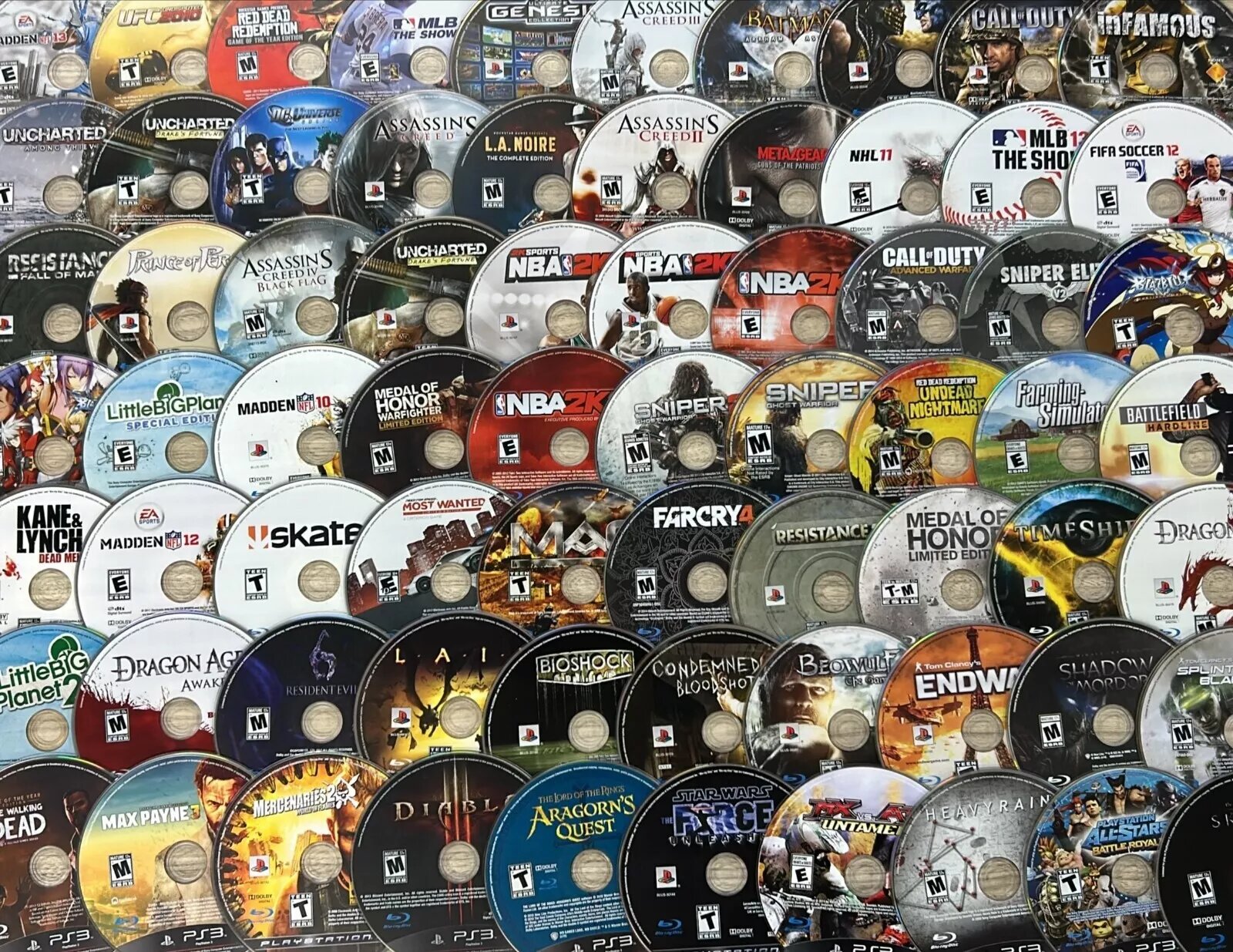 Mystery Mixed Lot of 15 Sony PlayStation 3 Games