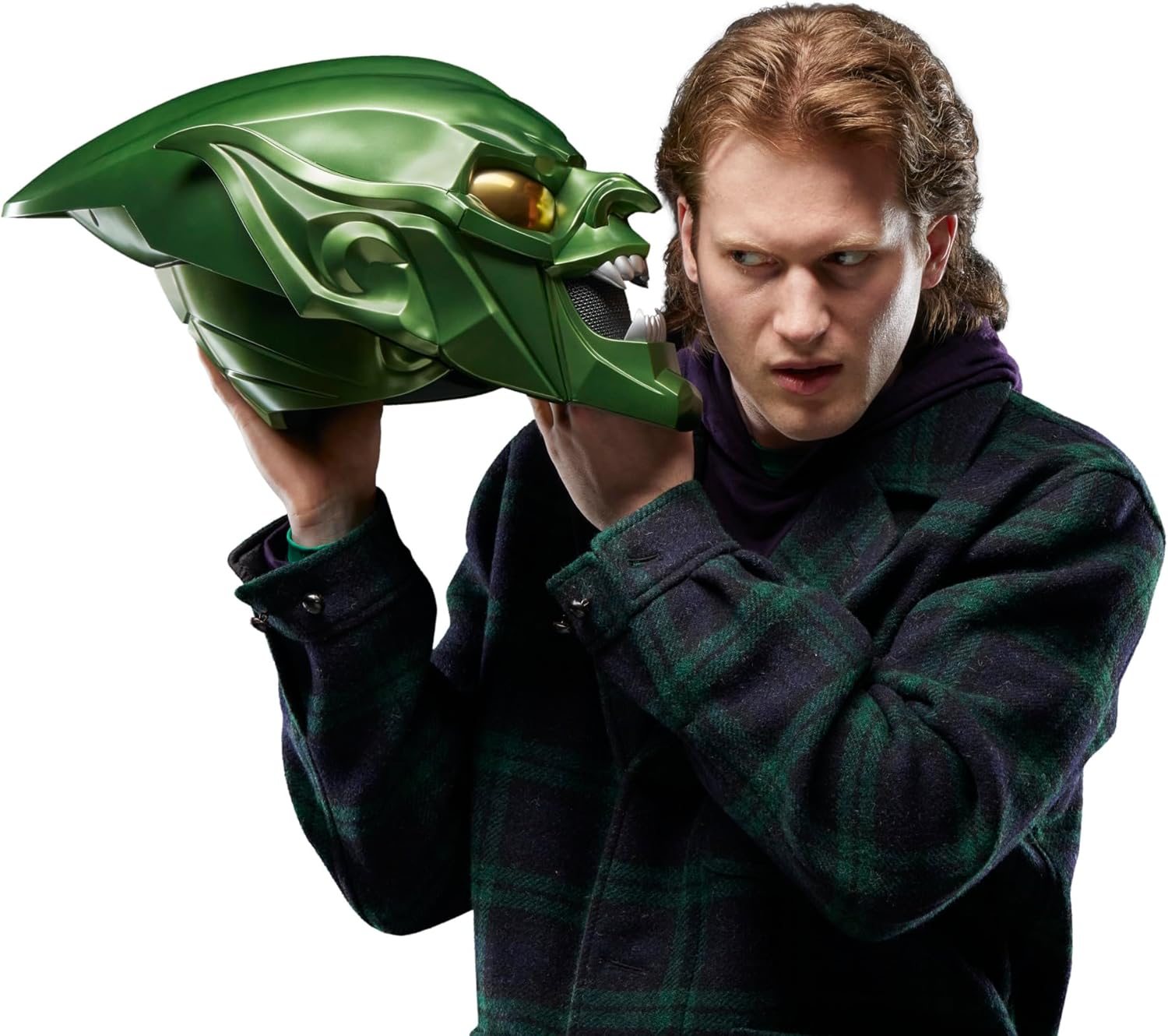 Spider-Man: No Way Home Marvel Legends Series Green Goblin Premium Roleplay Helmet Prop Replica