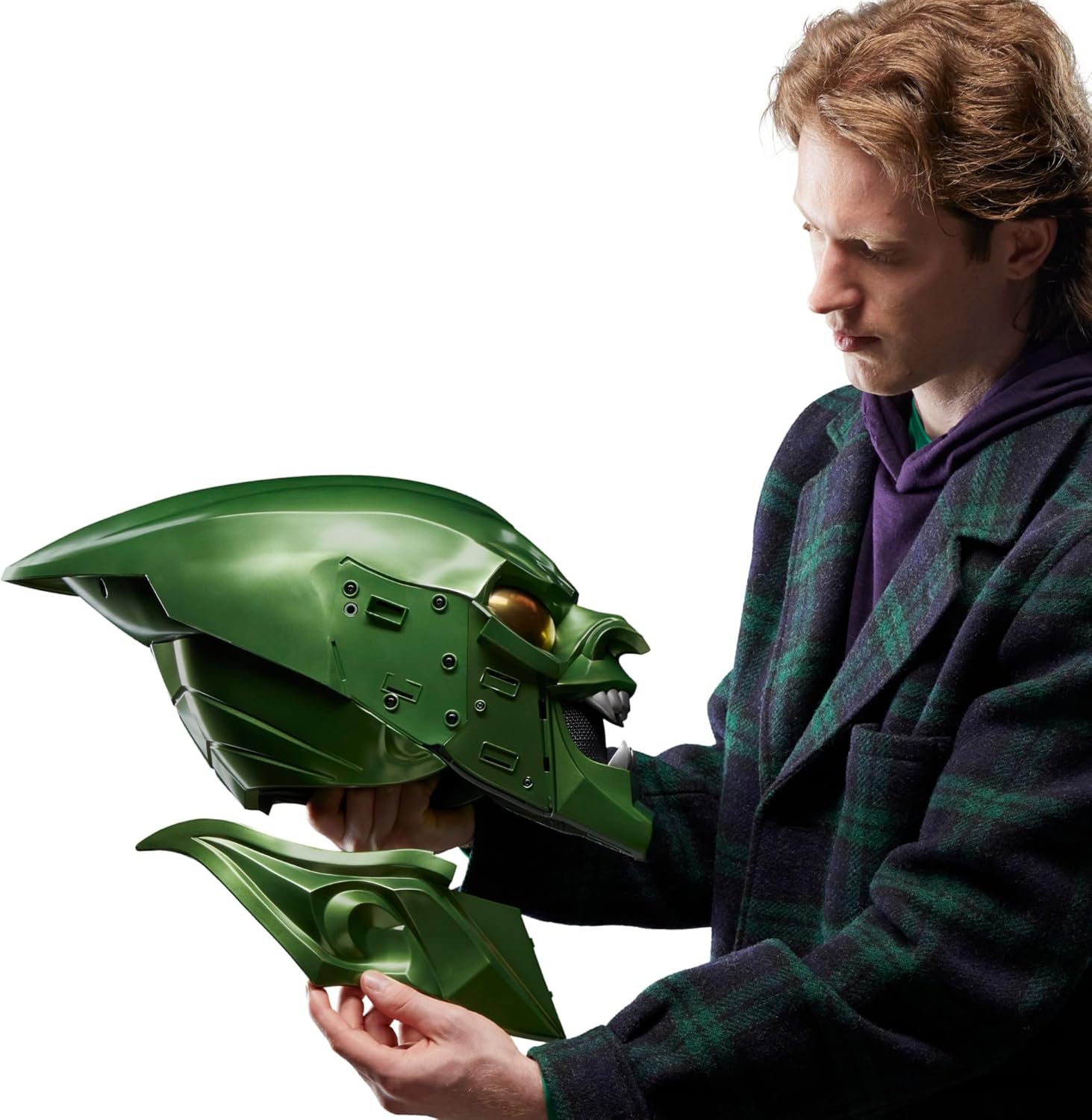 Spider-Man: No Way Home Marvel Legends Series Green Goblin Premium Roleplay Helmet Prop Replica