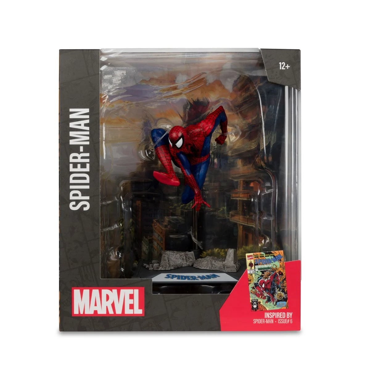 Marvel Wave 1 Spider-Man #6 1:10th Scale Posed Figure with Scene
