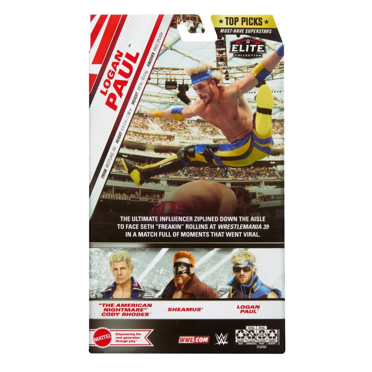 WWE Elite Top Picks 2024 Wave 2 Logan Paul Action Figure
