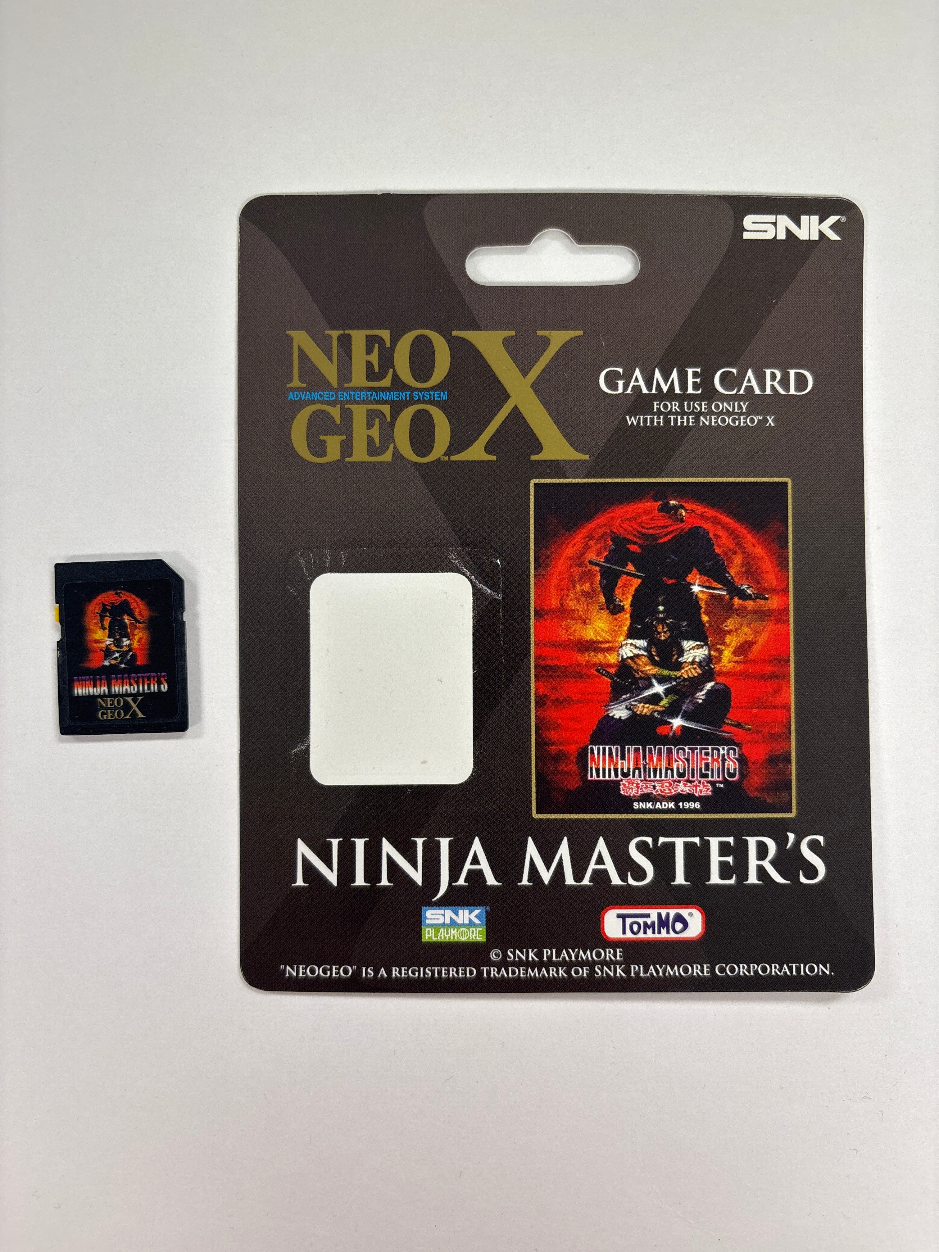 SNK Neo Geo X Gold Advanced Entertainment System Handheld W/ Ninja Master's Like New Condition!