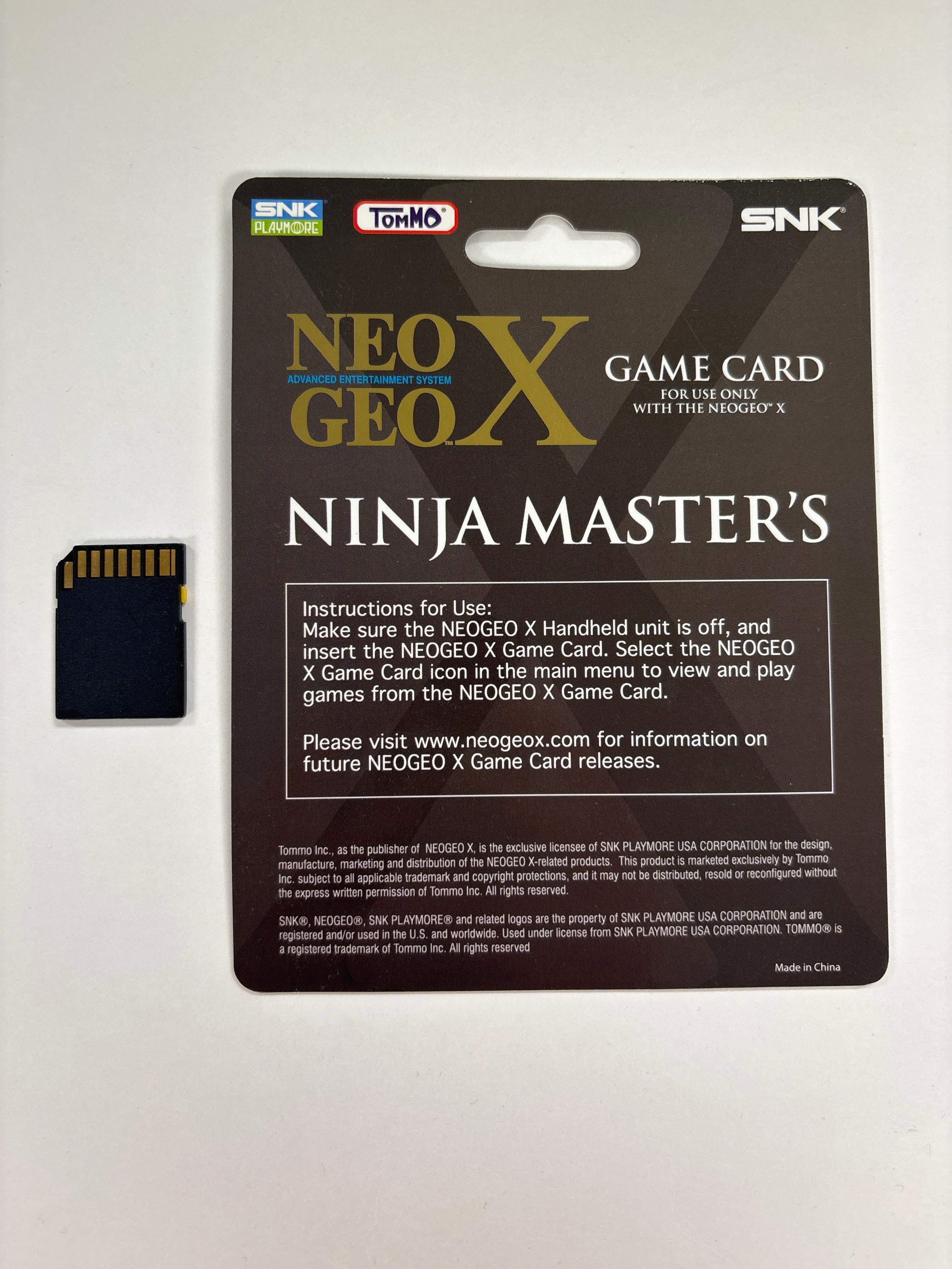 SNK Neo Geo X Gold Advanced Entertainment System Handheld W/ Ninja Master's Like New Condition!