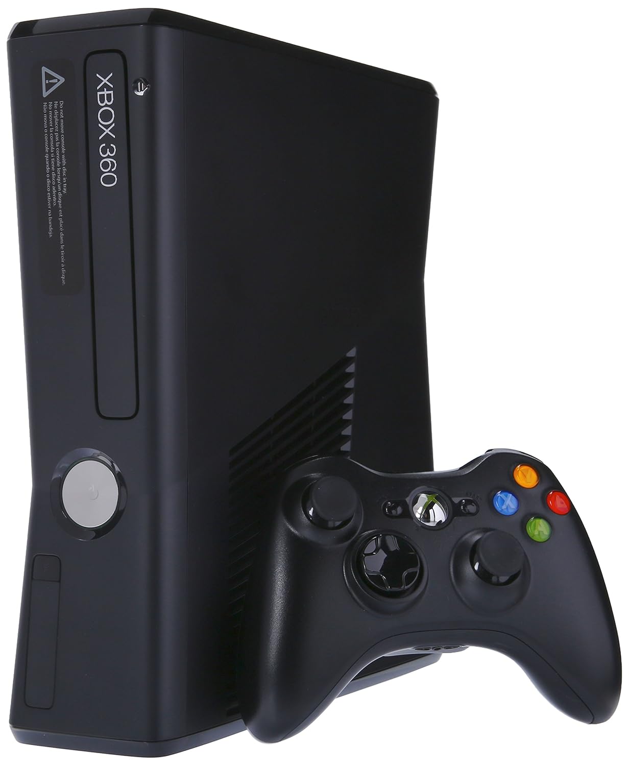 Xbox 360 Slim 250GB Console - Matte Black - Video Game System - Used - CaveGamers