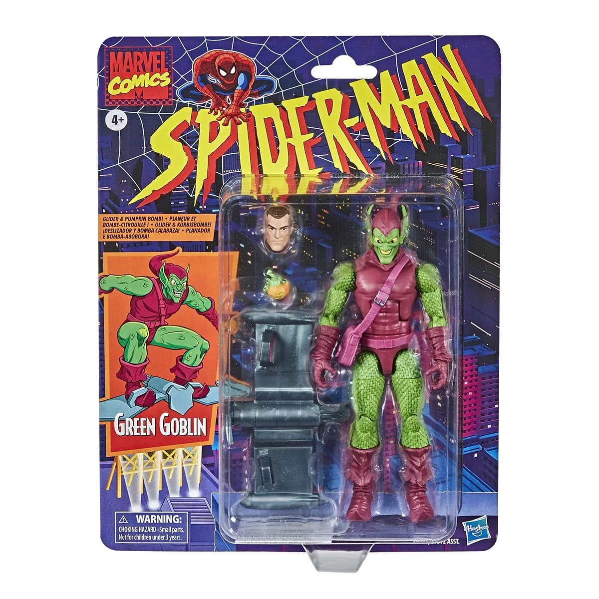 Marvel Legends Spider-Man Retro Green Goblin 6" Action Figure Action Figures - Toys - New - CaveGamers