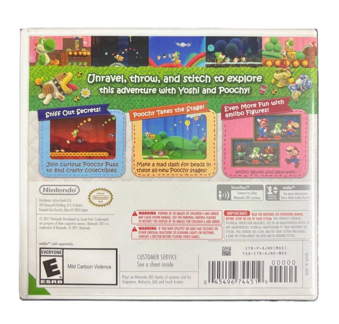 Poochy & Yoshi's Woolly World [Asia] [New Condition]