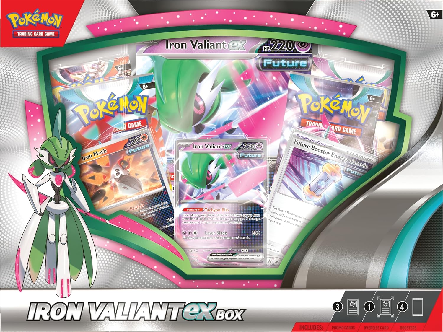 Pokemon TCG: Iron Valiant ex Box - Trading Card - New - CaveGamers