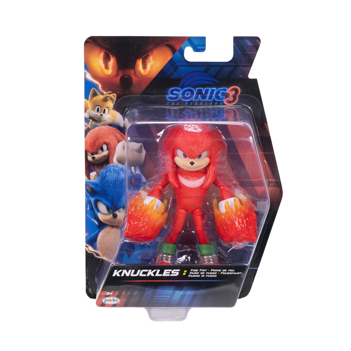 Sonic the Hedgehog 3 Movie Knuckles 5" Wave 3 Action Figure Action Figures - Toys - New - CaveGamers