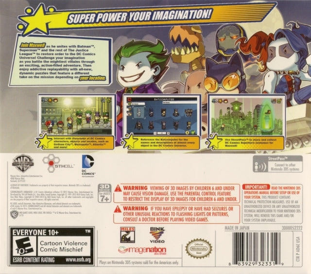 Scribblenauts Unmasked: A DC Comics Adventure 3DS - Video Game - Used - CaveGamers - Image 2