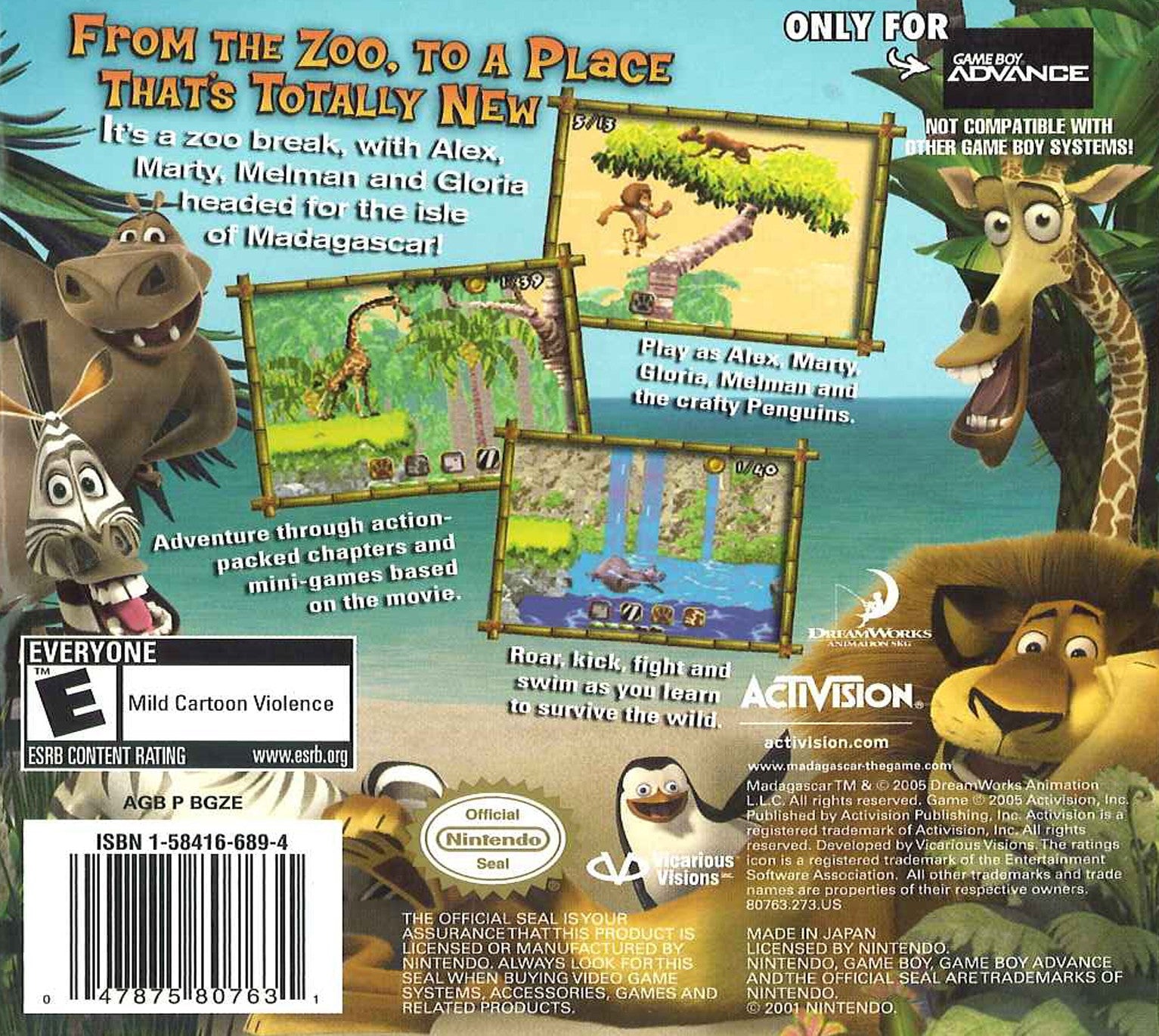 Madagascar Game Boy Advance - Video Game - Used - CaveGamers - Image 2