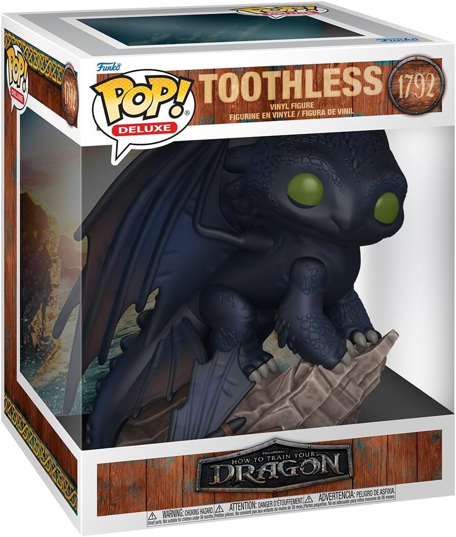 Funko Pop! How to Train Your Dragon Live Action Toothless Deluxe Vinyl Figure #1792 - Toys - New - CaveGamers