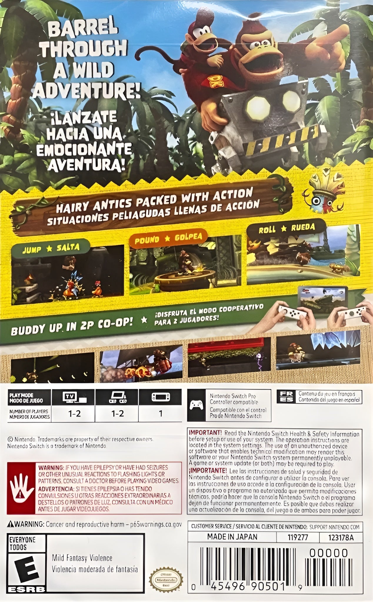 Donkey Kong Country Returns HD Switch - Video Game - Used - CaveGamers - Image 2