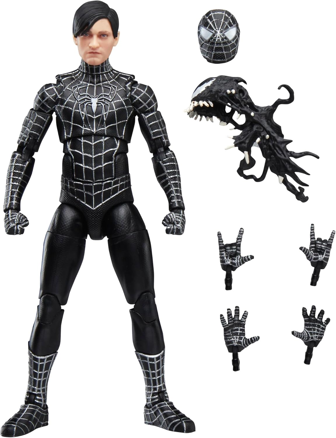 Spider-Man Marvel Legends Series Spider-Man 3 Symbiote Suit 6" Action Figure