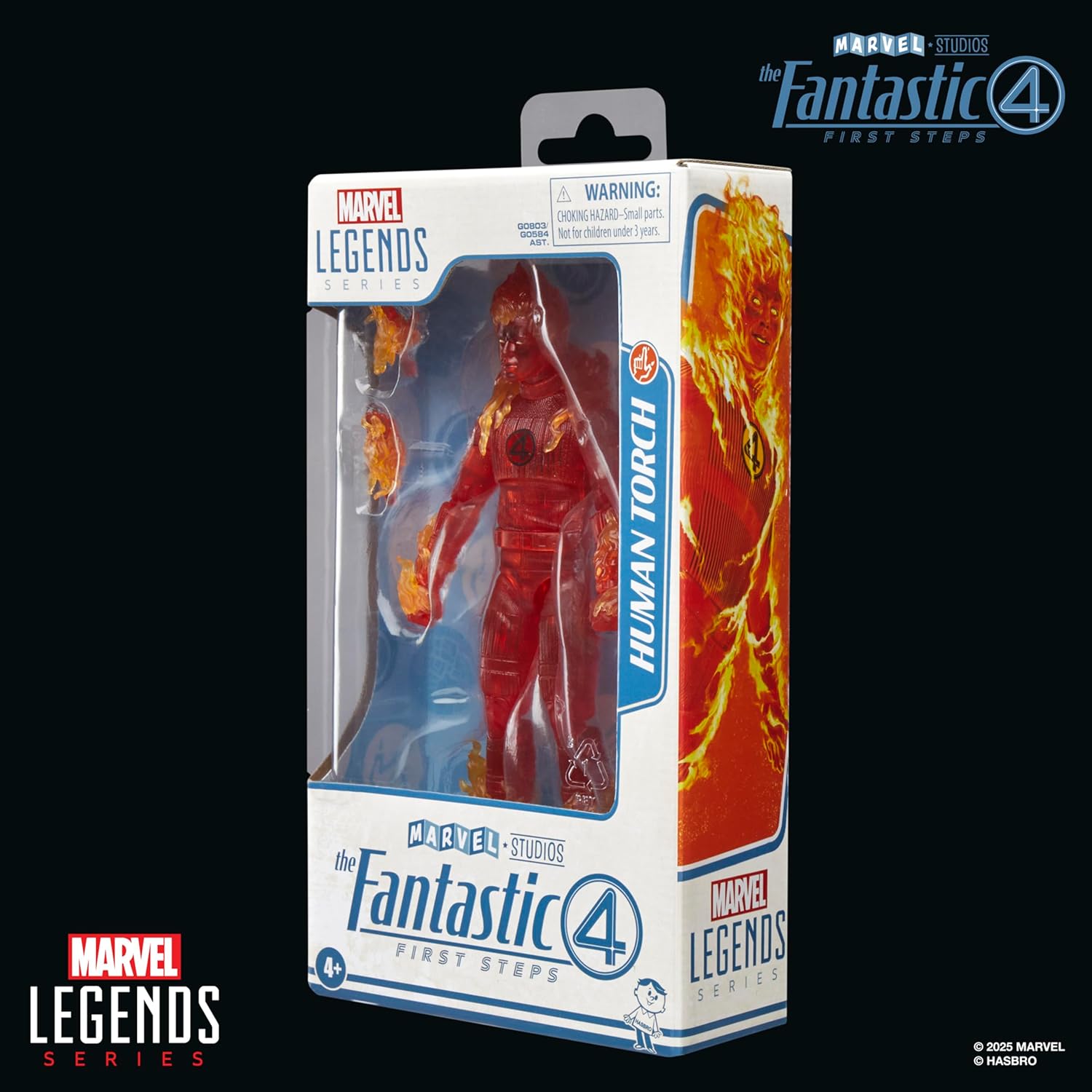The Fantastic Four: First Steps Marvel Legends Series Human Torch 6" Action Figure