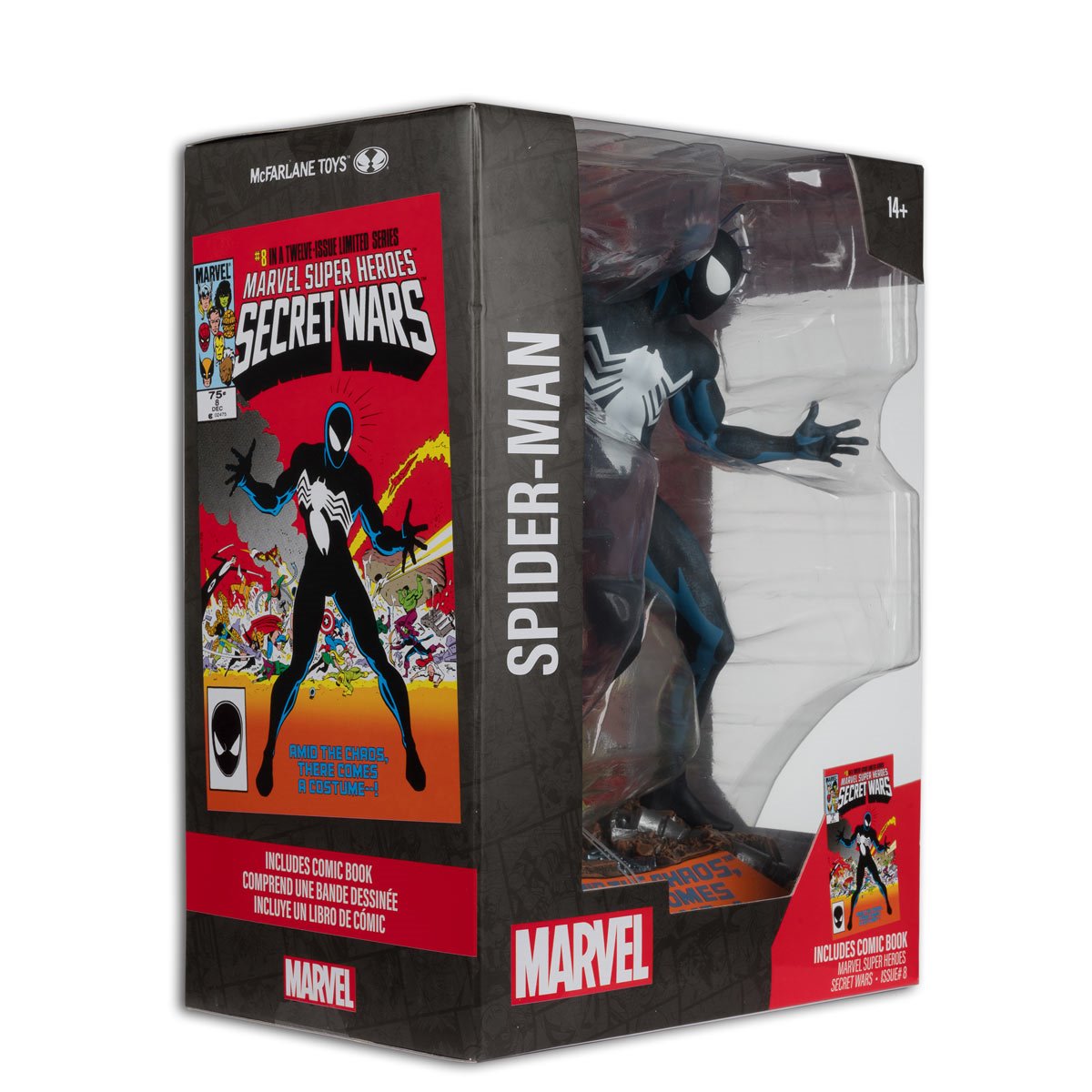 Marvel Spider-Man Marvel Super Heroes Secret Wars #8 1:6 Scale Posed Figure with Scene and Comic Action Figures - Toys - New - CaveGamers - Image 7