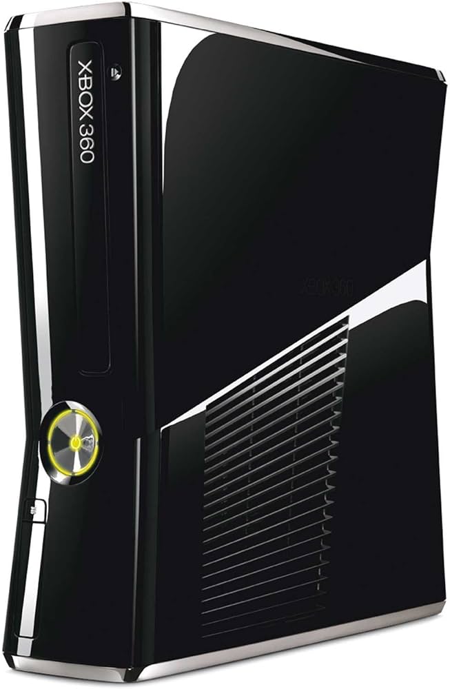 Xbox 360 Slim 250GB Console - Gloss Black - Video Game System - Used - CaveGamers