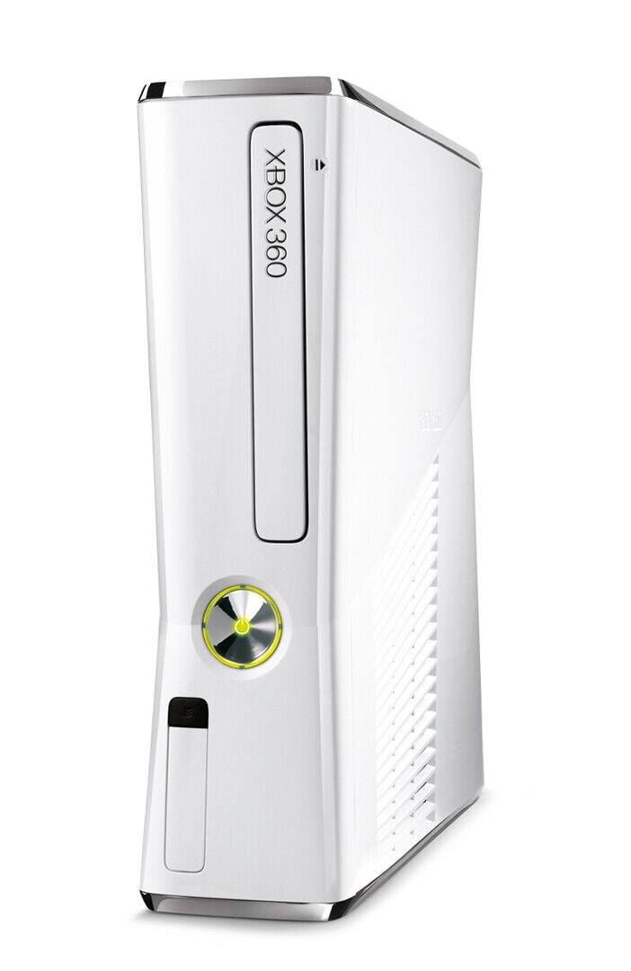 Xbox 360 Slim 250GB Console - Gloss White - Video Game System - Used - CaveGamers