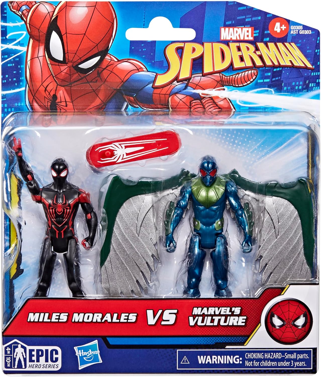 Miles Morales Vs. Marvel's Vulture Epic Hero Series Action Figures - Toys - New - CaveGamers - Image 2