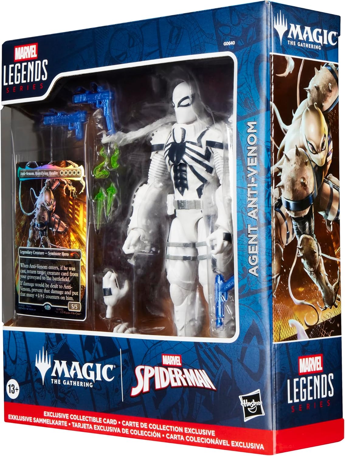 Marvel Legends Series Spider-Man Agent Anti-Venom Action Figure & Magic The Gathering Card