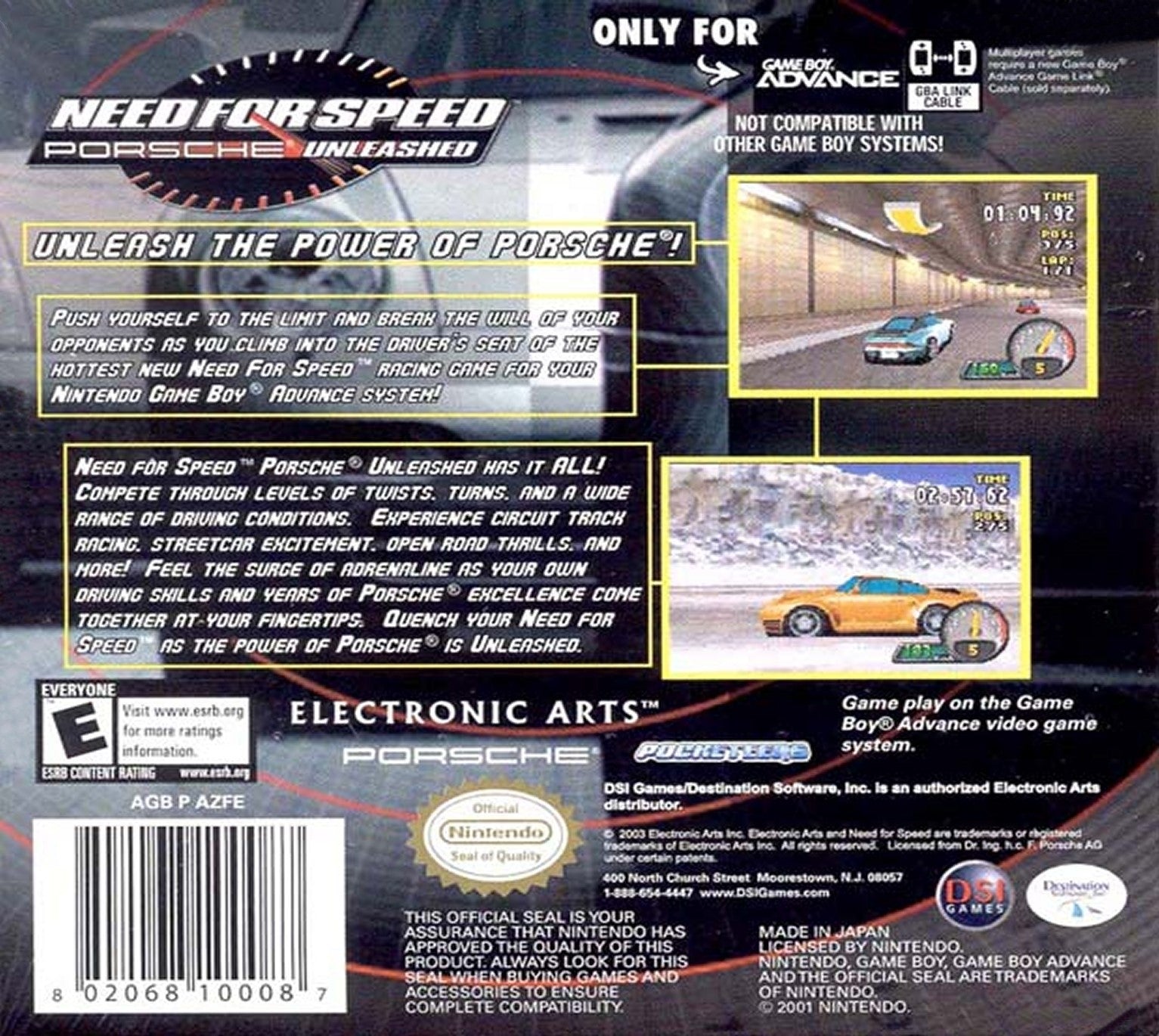 Need for Speed: Porsche Unleashed Game Boy Advance - Video Game - Used - CaveGamers - Image 2