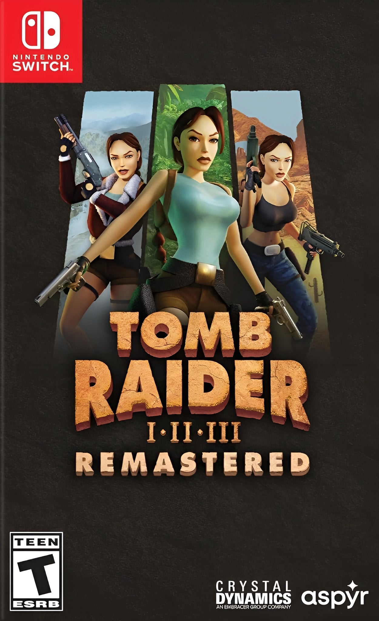 Tomb Raider I-III Remastered Switch - Video Game - Used - CaveGamers