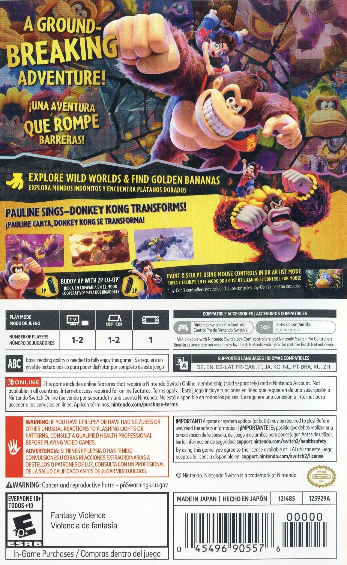 Donkey Kong Bananza Switch 2 - Video Game - Used - CaveGamers - Image 2