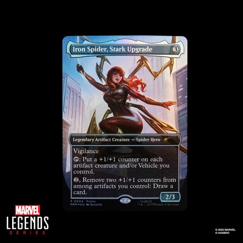 Spider-Man Marvel Legends Magic: The Gathering Mary Jane Watson Iron Spider 6" Action Figure & Card