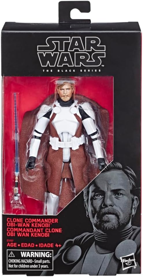 Star Wars The Black Series Clone Commander Obi-Wan Kenobi 6" Action Figure